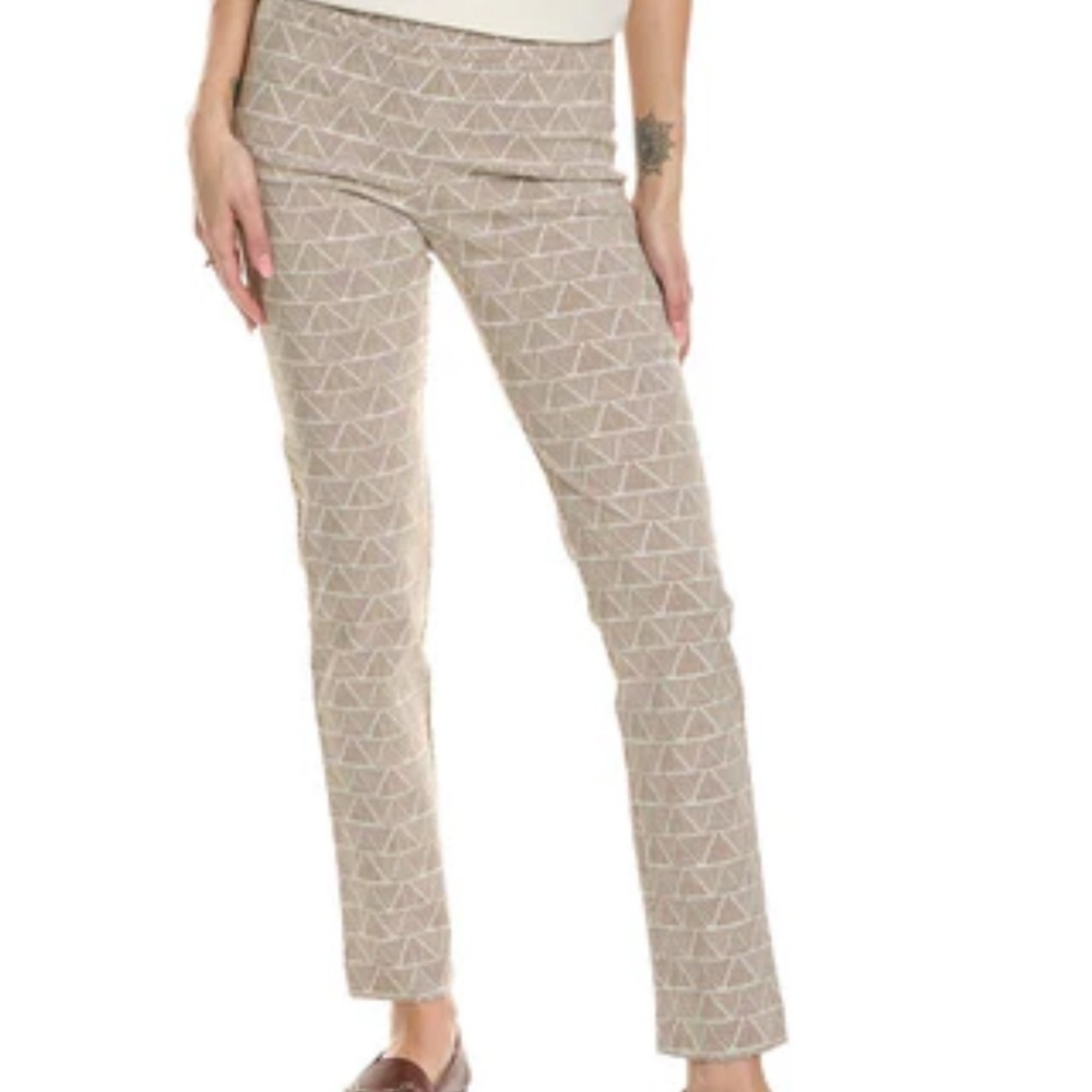 J. Mclaughlin Women Size 0 Beige Straight Pull on Pants Trousers